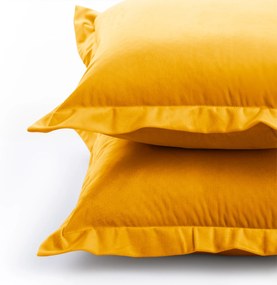 Obliečky na vankúše AmeliaHome Velvet Side horčicové