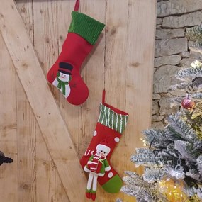 DECOLED Vianočná pančucha so snehuliakom, 50 cm