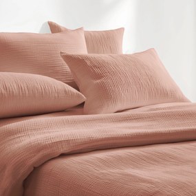 Goldea mušelínové posteľné obliečky – broskyňové 200 x 200 a 2ks 70 x 90 cm