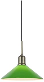 Markslöjd 108868 - Luster na lanku VELA 1xE27/40W/230V mosadz/zelená