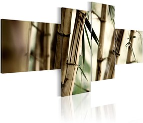 Artgeist Obraz - Bamboo inspiration Veľkosť: 100x45, Verzia: Na talianskom plátne