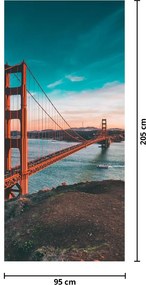 Fototapeta na dvere - Golden Gate (95x205cm)