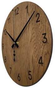 Nástenné hodiny z dubového dreva – moderný minimalistický dizajn | SENTOP MAS002-A-akcia20