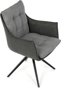 Jedálenská stolička sivá DCH-D1345 GREY2