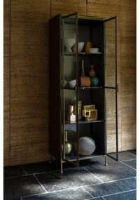 Kovová vitrína v zlatej farbe 64x184 cm Gertlush – Dutchbone