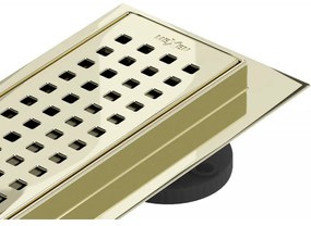 Mexen Flat M08 nerezový sprchový žľab  100 cm, zlatá, 1525100-15