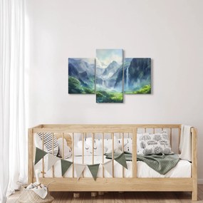 Obraz - Údolie vodopádov (90x60 cm)