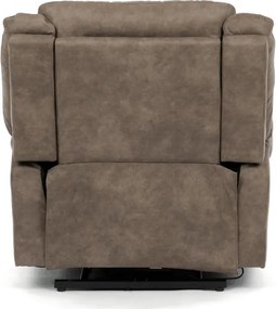 Polohovacie kreslo hnedé, elektrické TV-Q8668 BR3