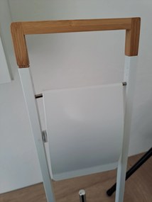 2. akosť - Stojan na toaletný papier s WC kefou, biela, drevo