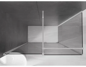 Mexen Velar, sprchový kút s posuvnými dverami 150 x 80 cm, 8mm šedé sklo, chrómová, 871-150-080-41-01