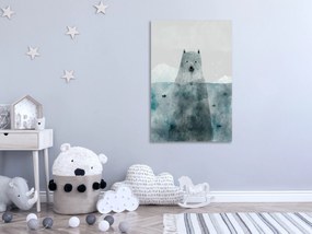 Artgeist Obraz - Polar Bear (1 Part) Vertical Veľkosť: 40x60, Verzia: Na talianskom plátne