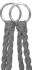 Springos Bocianie hniezdo so strapcami – závesné kreslo s vankúšom grafit SPR0046