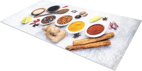 Protišmykový koberec / behúň ANDRE 3343 strieborný / béžový