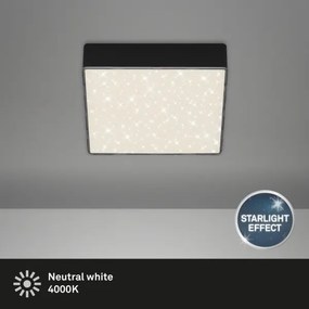 Briloner 7076-415 - LED Stropné svietidlo STAR SKY LED/11W/230V 15x15 cm čierna