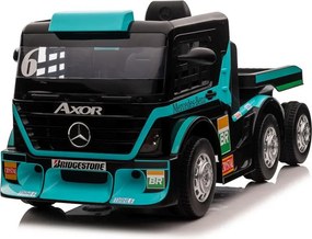 LEAN CARS Batériový automobil Mercedes + náves XMX622B LCD modrý