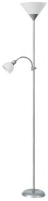 Rabalux Stojacia lampa Action 2xE27/230V/178cm, saténový chróm