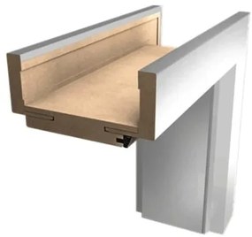 Tunelová zárubeň Naturel 80 cm pre hrúbku steny 8-10 cm T1CPLB80, 1 ks