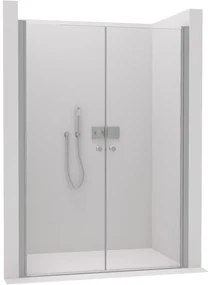 Cerano Antelo, 2-krídlové sprchové dvere 100x190 cm, 6mm číre sklo, chrómový profil, CER-CER-432325
