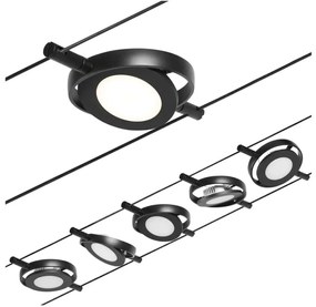 Paulmann 94418 - SADA 5xLED/4,5W Bodové svietidlo ROUNDMAC 230V čierna