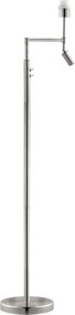 BRILAGI - LED Stojacia lampa CERIA 1xE27/60W/230V + LED/2,1W matný chróm/šedá