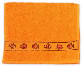 Detský uterák KIDS oranžový 30x50 cm