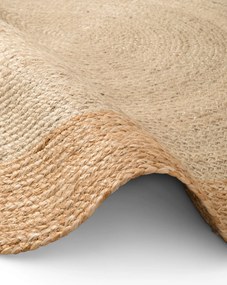 Hanse Home 100x100 (priemer) kruh Kusový koberec Looma 106225 Natur Ivory/Gold kruh, béžová, chodba / predsieň