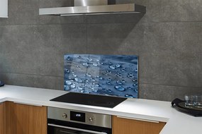 Sklenený obklad do kuchyne Vodné kvapky makro 120x60 cm