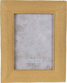 Hrdzavý antik fotorámik s plastickým okrajom - 20*2*25 cm / 13*18 cm