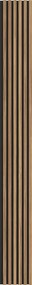 Mexen Lam-B, akustické stenové lamely 275 × 30 cm, HDF doska 4 mm, technická dyha, orech svetlý, S100-275307-3015-017