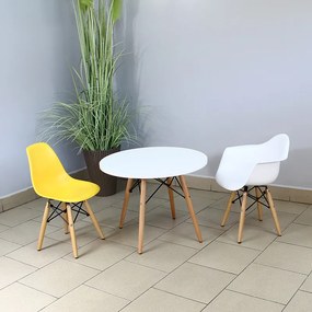 Dekorstudio Detský okrúhly stôl 60cm - biely