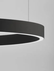 LED luster Elowen 80 čierne