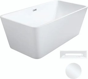 Besco Akrylátová voľne stojaca vaňa Evita 160x80 BESCO-Typ výpuste: Click-Clack s prepadom, biela, BESCO-Rozmery: 160x80, BESCO-Farba: Biela
