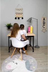 Prateľný ručne tkaný bavlnený detský koberec ø100 cm Believe in Yourself – Lorena Canals