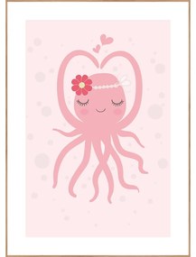 Detský obrázok 30x40 cm Oktopus – Malerifabrikken