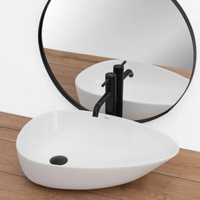 Rea Greta55, umývadlo na dosku 560x390x130 mm, biela lesklá, REA-U8536