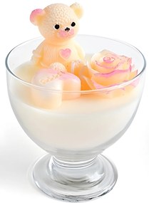 Vosková svíčka Méďa 14 cm - výber z 6 prevedení