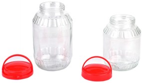 Sklenená dóza s viečkom MOLDI 2,0 l