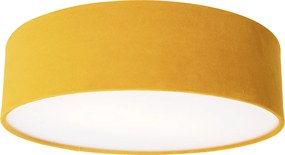 Moderné stropné svietidlo okrové 40 cm so zlatým vnútrom - Drum