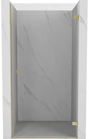 Mexen, Mexen Lunar-B pravé otočné sprchové dvere 70 cm, transparentné, zlaté - 832-070-000-50-00-P