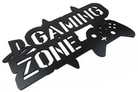 Veselá Stena Drevená nástenná dekorácia Gaming zone čierne