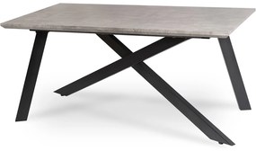 JAKS Rozkladací stôl Hamilton 160-200 cm sivý betón