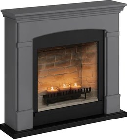Dekoratívny krb na sviečky Tagu Helmi Solid Grey