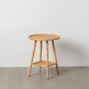 Ratanový okrúhly odkladací stolík ø 45 cm – Ixia
