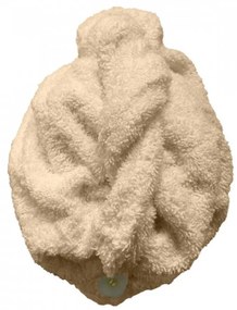 Rýchloschnúci froté Turban na vlasy béžový TiaHome