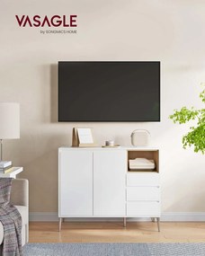 Komoda Vasagle Study 104 cm bílá