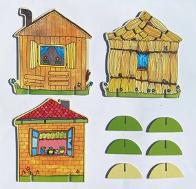 MARIONETINO – O troch prasiatkach – súbor kulís k bábkovému divadlu