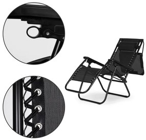 Skladacie a polohovateľné záhradné lehátko