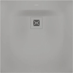 DURAVIT Sustano štvorcová sprchová vanička z materiálu DuraSolid, Antislip, 800 x 800 x 30 mm, svetlo šedá matná, 720269630000000