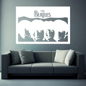Veselá Stena Samolepka The Beatles Farba: bílá, Veľkosť: 40 x 28 cm