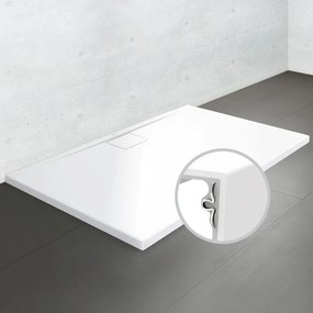 VILLEROY &amp; BOCH Architectura MetalRim obdĺžniková sprchová vanička akrylátová, štandardný model, protišmyk VilboGrip (C), 1000 x 700 x 48 mm, biela alpská, UDA1070ARA248GV-01